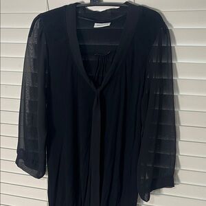 Chic Black Long Sleeve Women's Dress